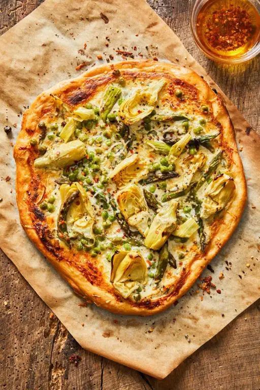 Artichoke and Ricotta Pizza