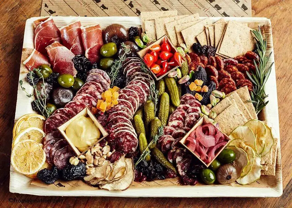 Artisan Meats and Cheeses Board