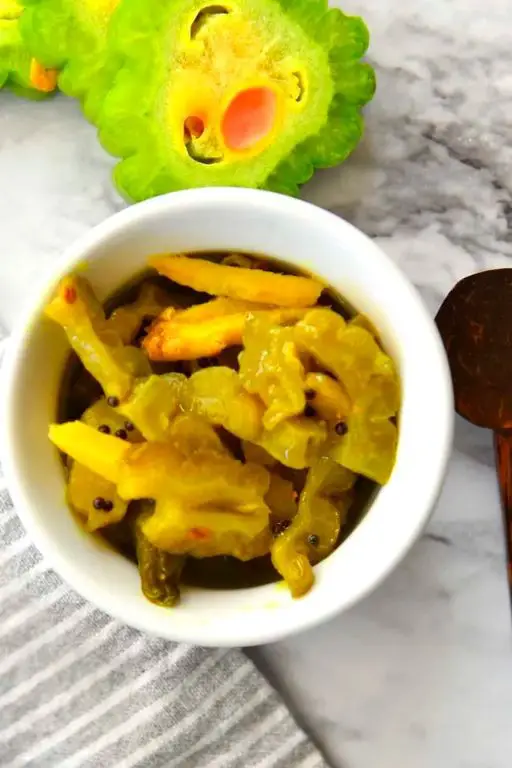 Ash Gourd Pickle with Spices and Vinegar