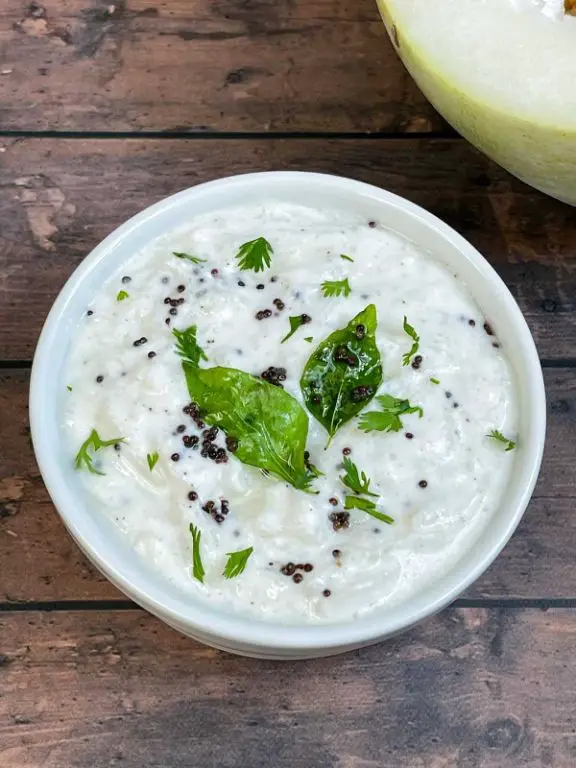 Ash Gourd Raita with Yogurt and Cumin