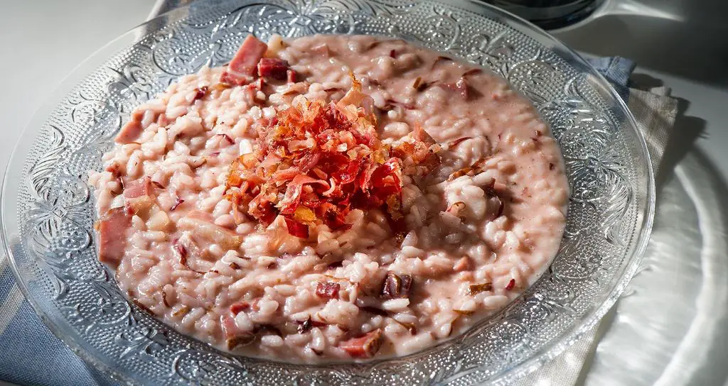 Asiago Cheese and Bacon Risotto