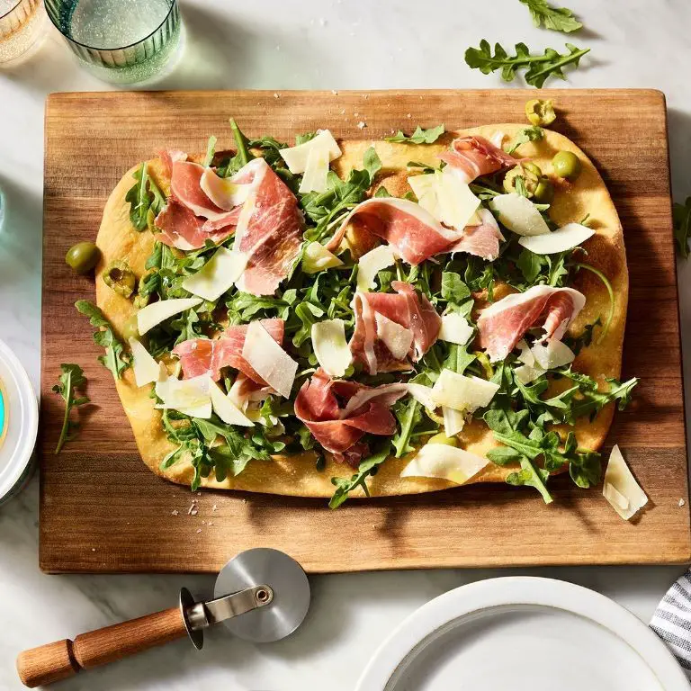 Asiago Cheese and Prosciutto Flatbread