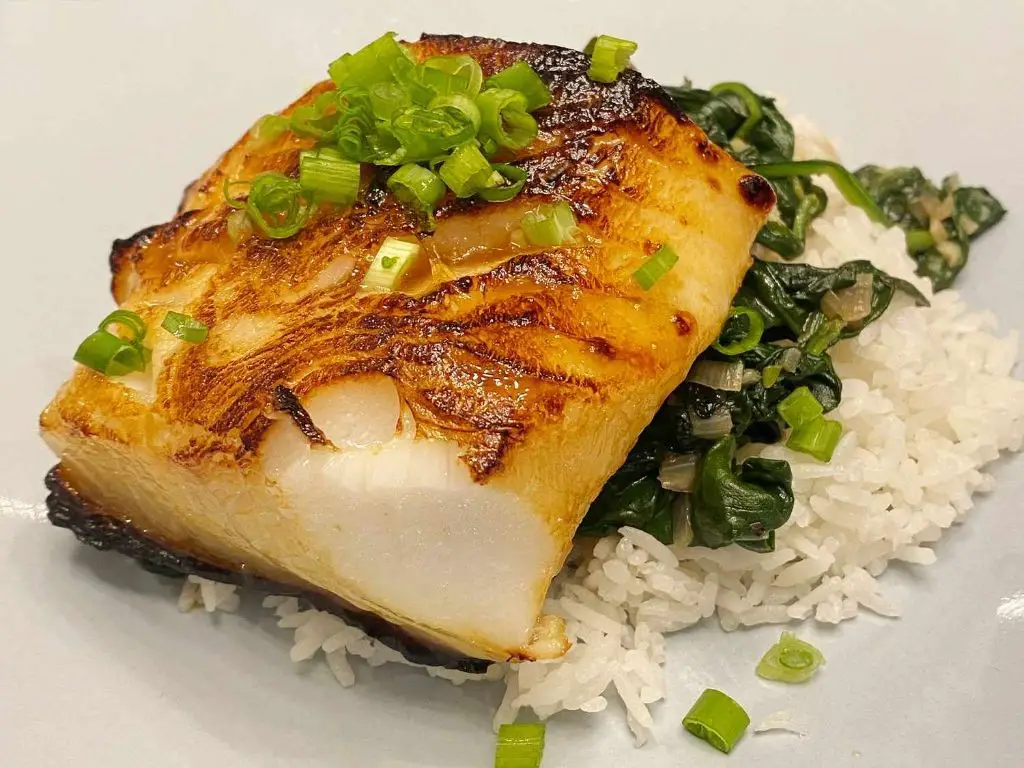 Asian Glazed Grilled Sea Bass