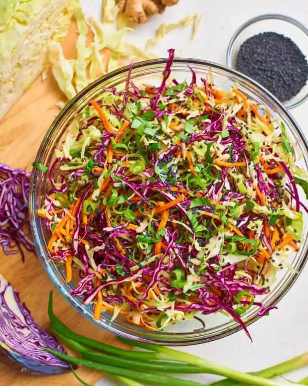Asian Sesame Ginger Coleslaw
