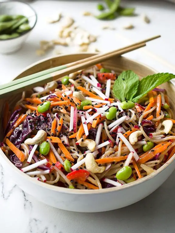 Asian Sesame Noodle Salad with Edamame