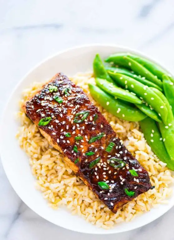 Asian Style Marinated Salmon with Ginger and Soy