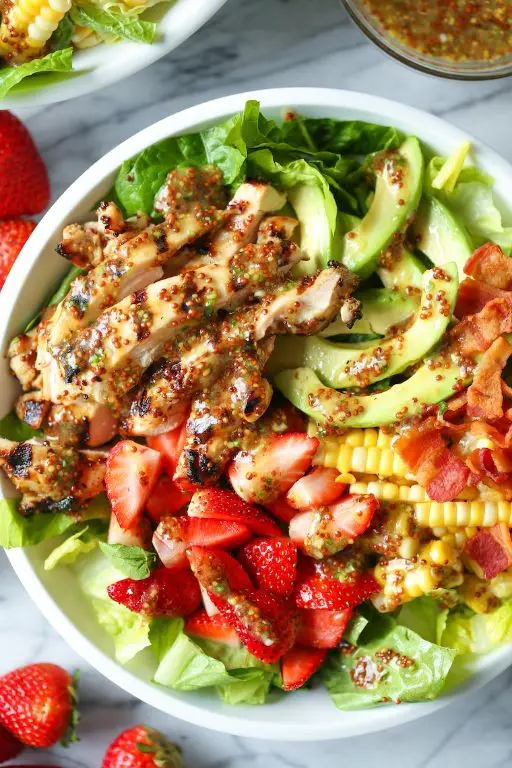 Asian-Inspired Chicken Salad with Honey Mustard Dressing