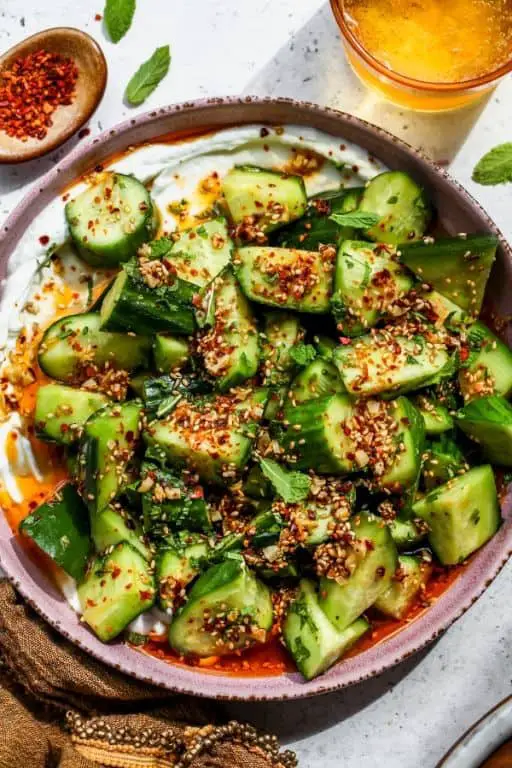 Asian-Inspired Cucumber Sesame Salad