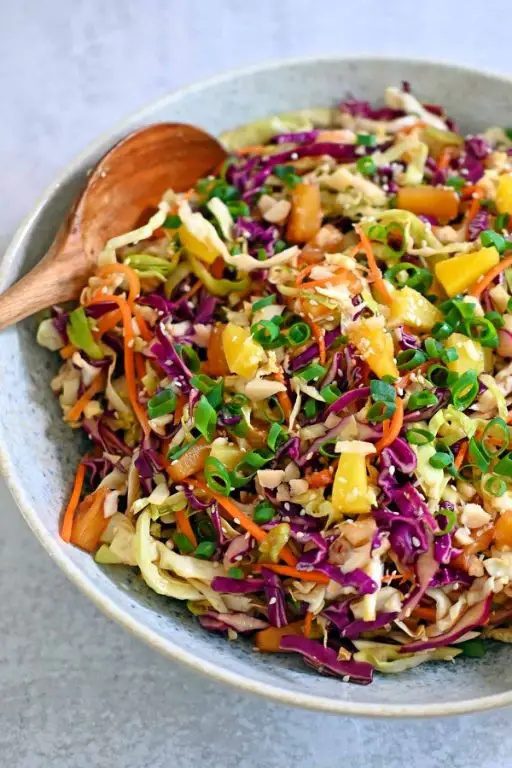 Asian-Inspired Pineapple Sesame Cole Slaw