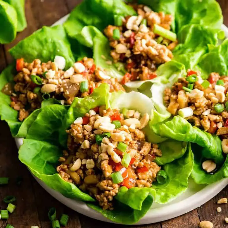 Asian-Inspired Shredded Chicken Lettuce Wraps