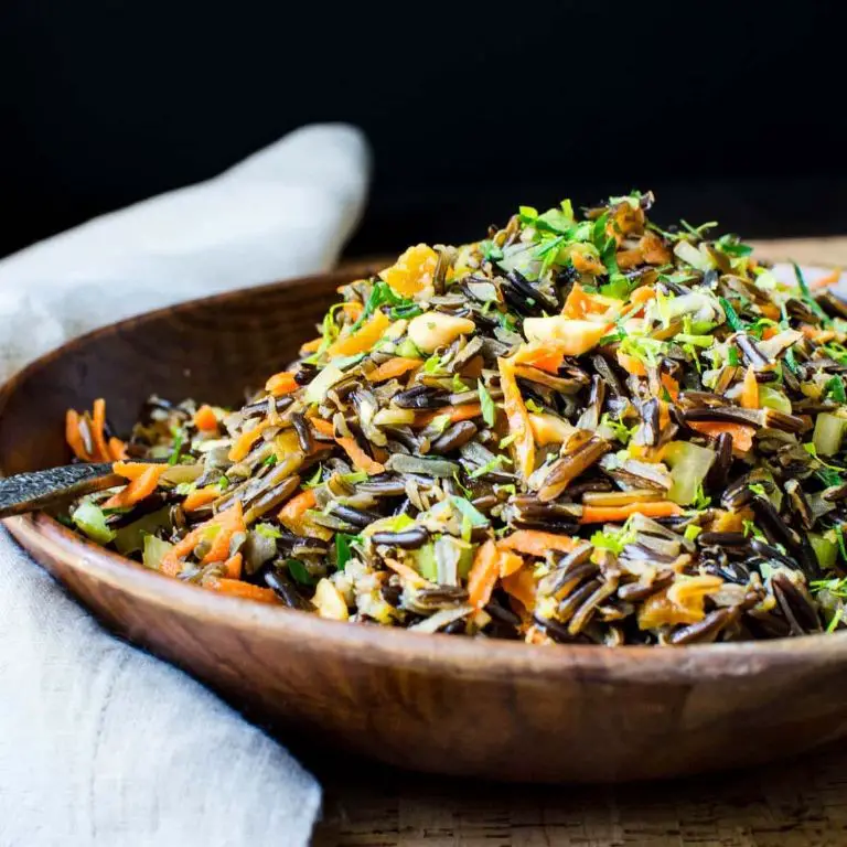 Asian-Inspired Wild Rice Salad with Ginger Dressing