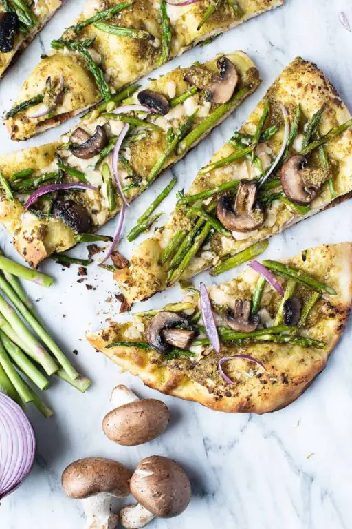 Asparagus and Blue Cheese Flatbread