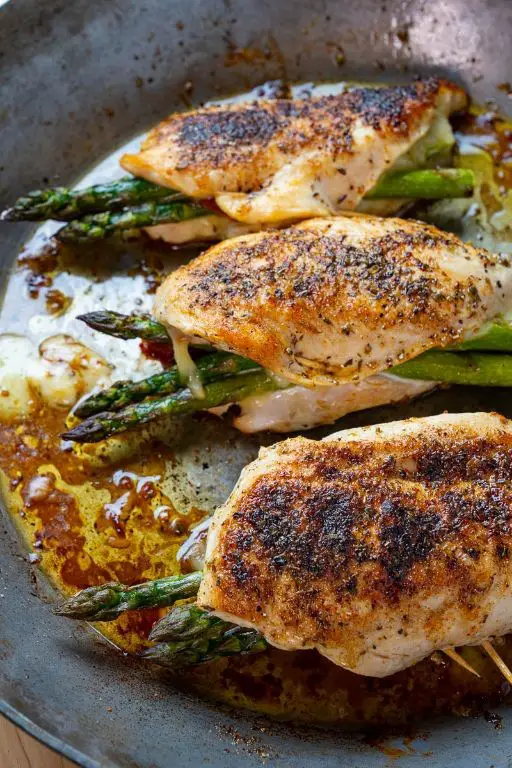 Asparagus and Gruyère Stuffed Chicken