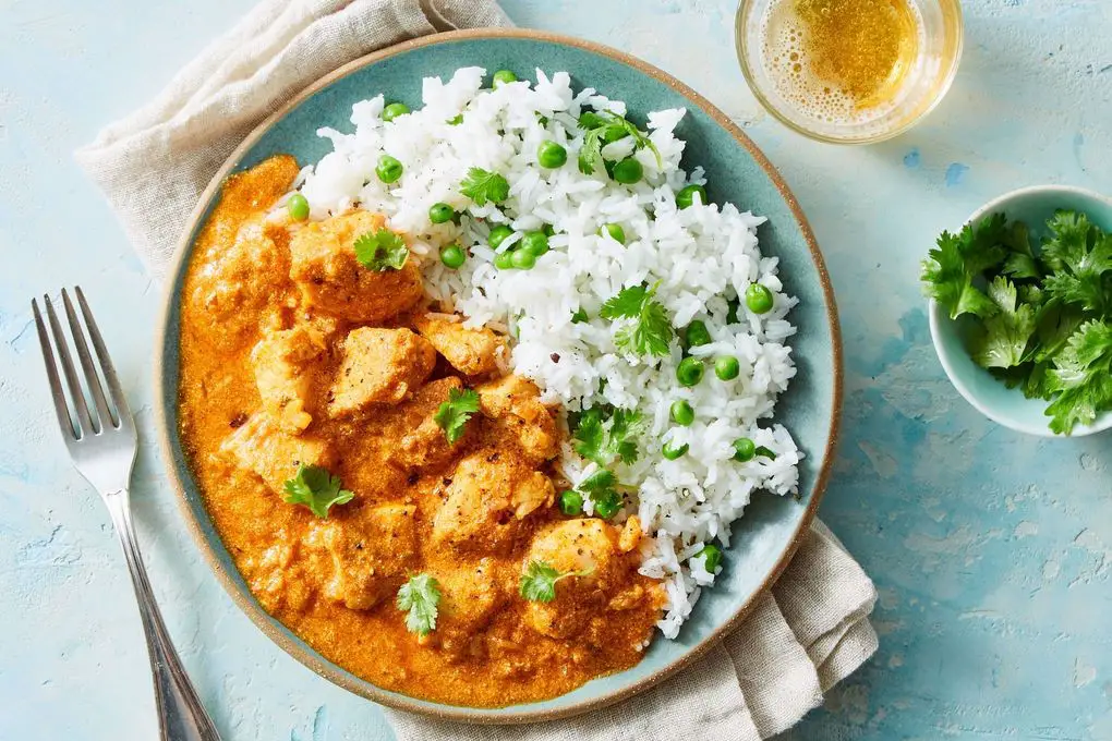 Authentic Chicken Tikka Masala with Basmati Rice