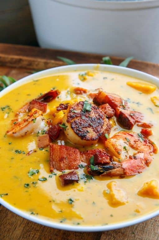 Autumn Fish Chowder with Sweet Potatoes