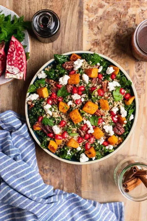 Autumn Harvest Salad with Pomegranate and Pecans