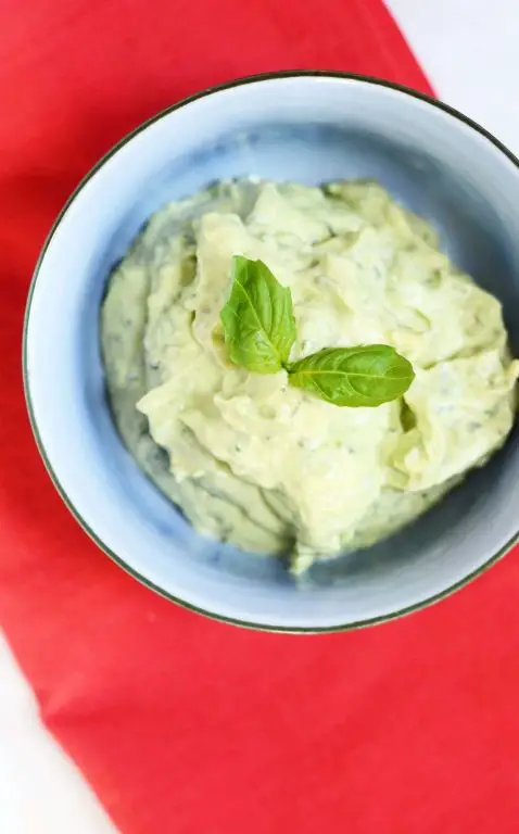 Avocado Basil White Sauce