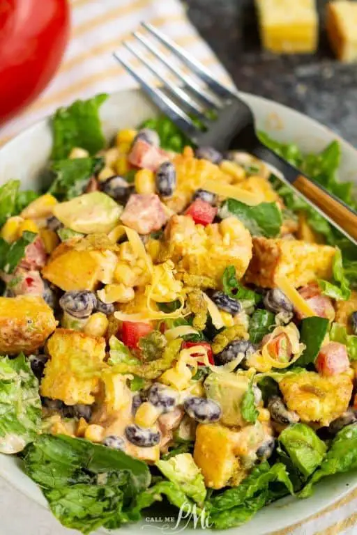 Avocado Lime Cornbread Salad