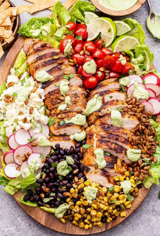 Avocado Rotisserie Chicken Salad with Lime Dressing