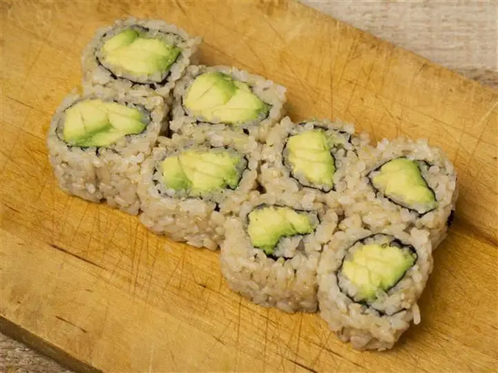 Avocado Sushi Rolls with Brown Rice