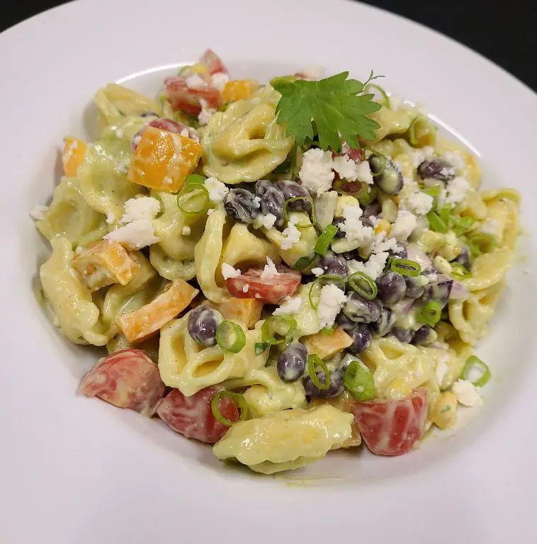 Avocado and Tortellini Salad with Lime Dressing