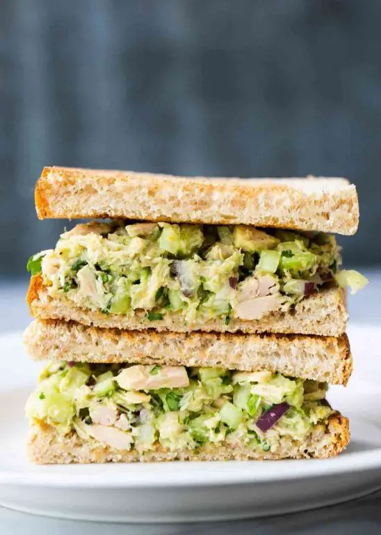 Avocado and Tuna Salad Sandwich