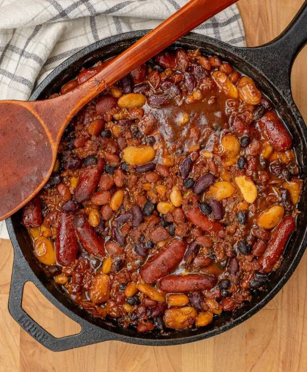 BBQ Baked Beans with Smoked Sausage