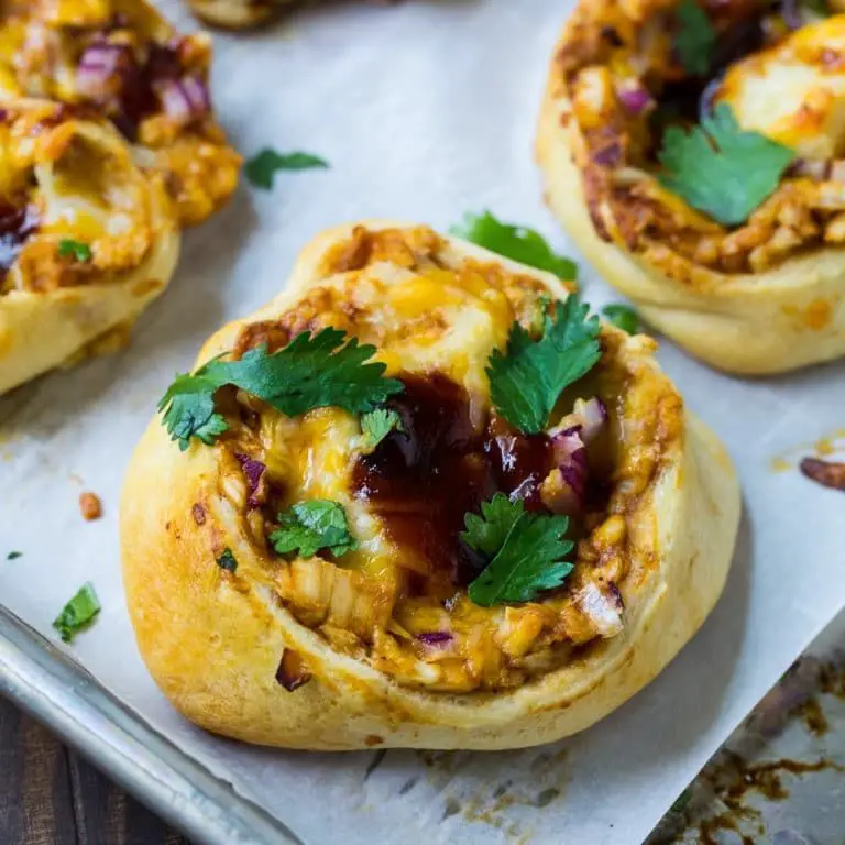 BBQ Chicken Crescent Roll Pinwheels