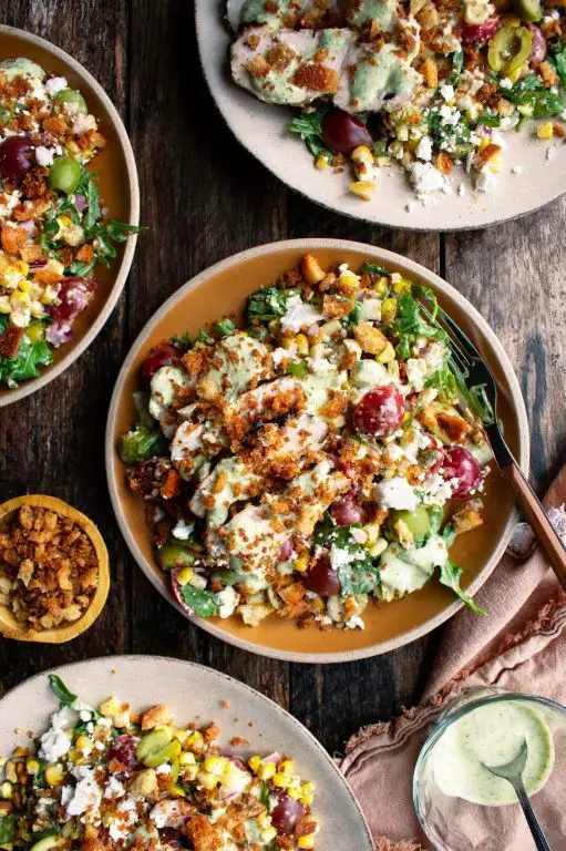 BBQ Chicken Salad with Corn