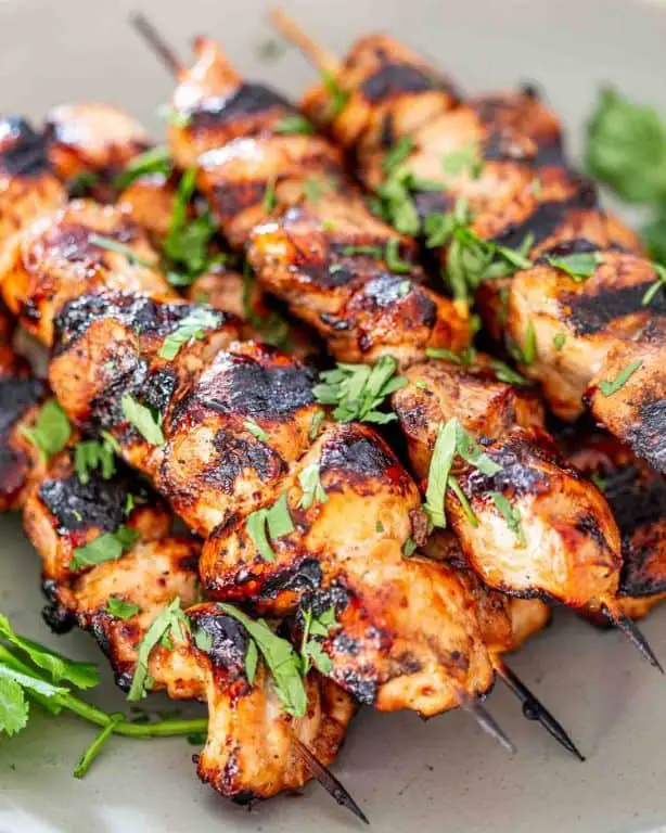 BBQ Chicken Skewers with Smoky Rub