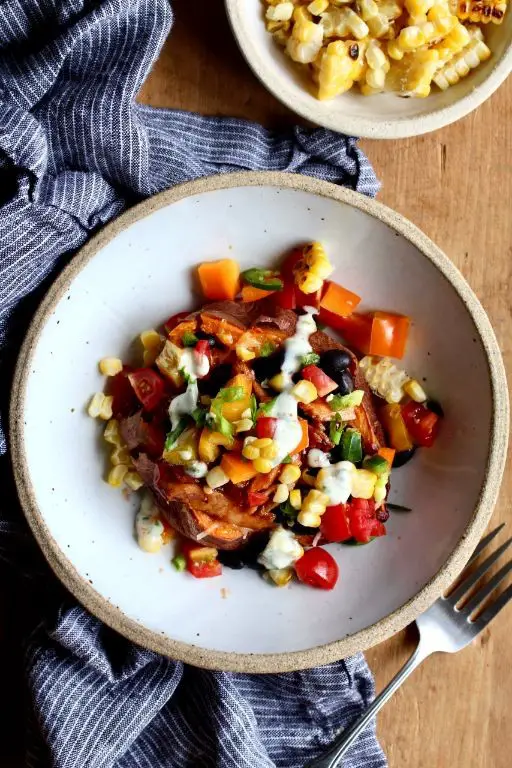 BBQ Chicken and Sweet Potato Salad