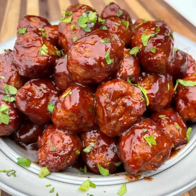 BBQ Glazed Cocktail Meatballs