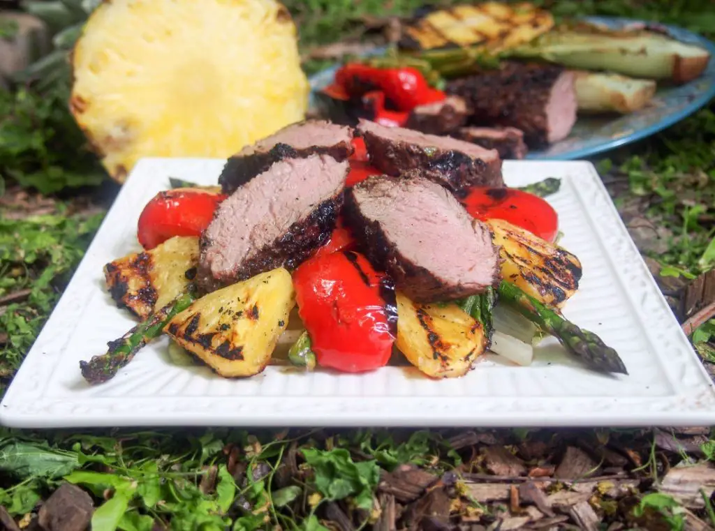 BBQ Pork and Pineapple Salad