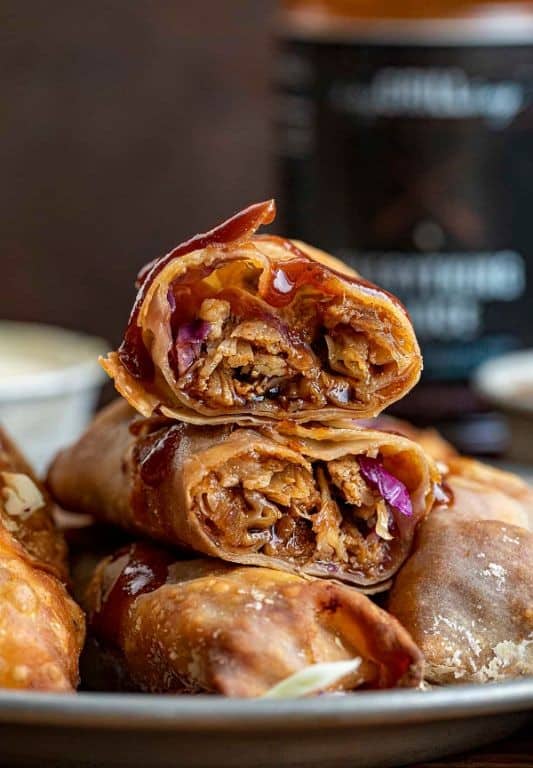 BBQ Pulled Pork Egg Rolls