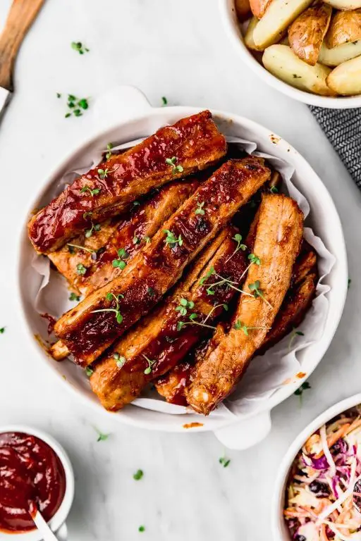 BBQ Ribs with Coleslaw