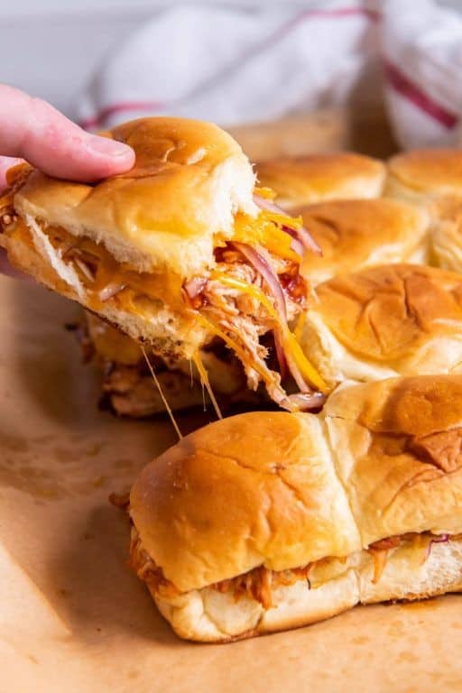 BBQ Rotisserie Chicken Sliders