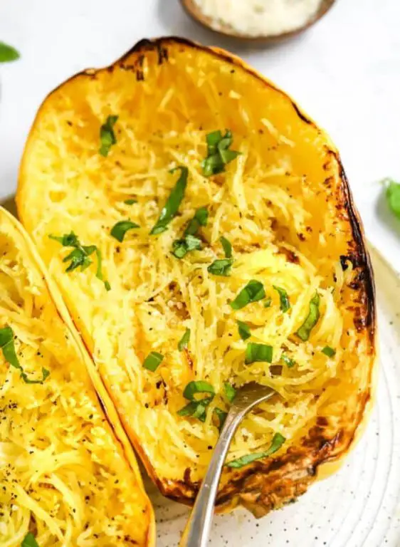 BBQ Spaghetti Squash Air Fryer Chips