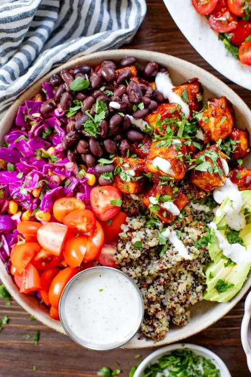BBQ Tofu and Quinoa Salad