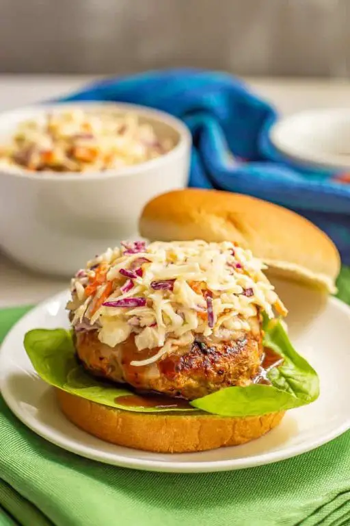 BBQ Turkey Sliders with Coleslaw