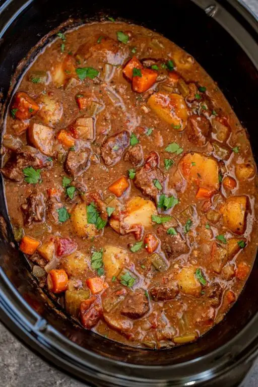 BBQ Venison Stew in the Crockpot