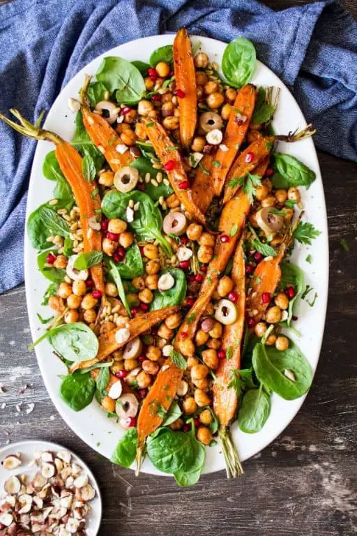 Baby Carrot and Chickpea Salad