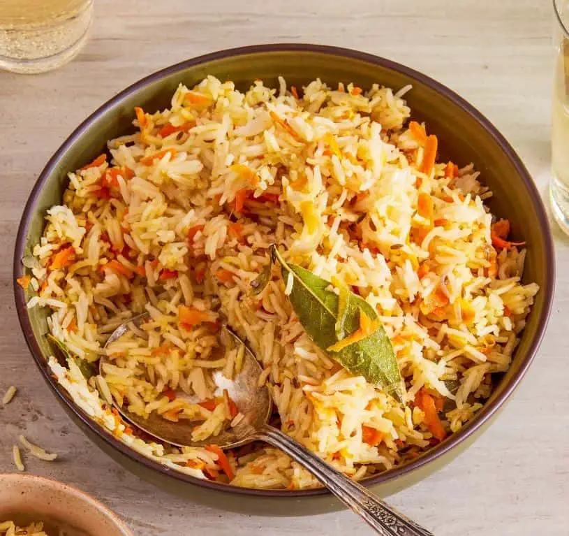 Baby Carrot and Cumin Rice Pilaf