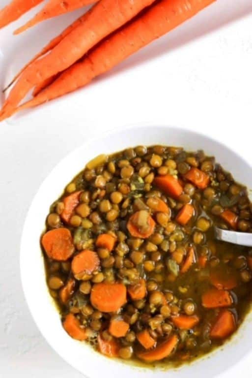 Baby Carrot and Lentil Stew
