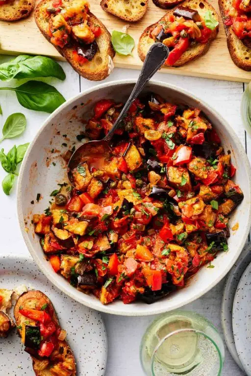 Baby Eggplant Caponata