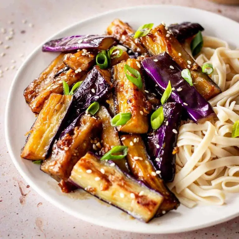 Baby Eggplant Stir-Fry with Sesame Sauce