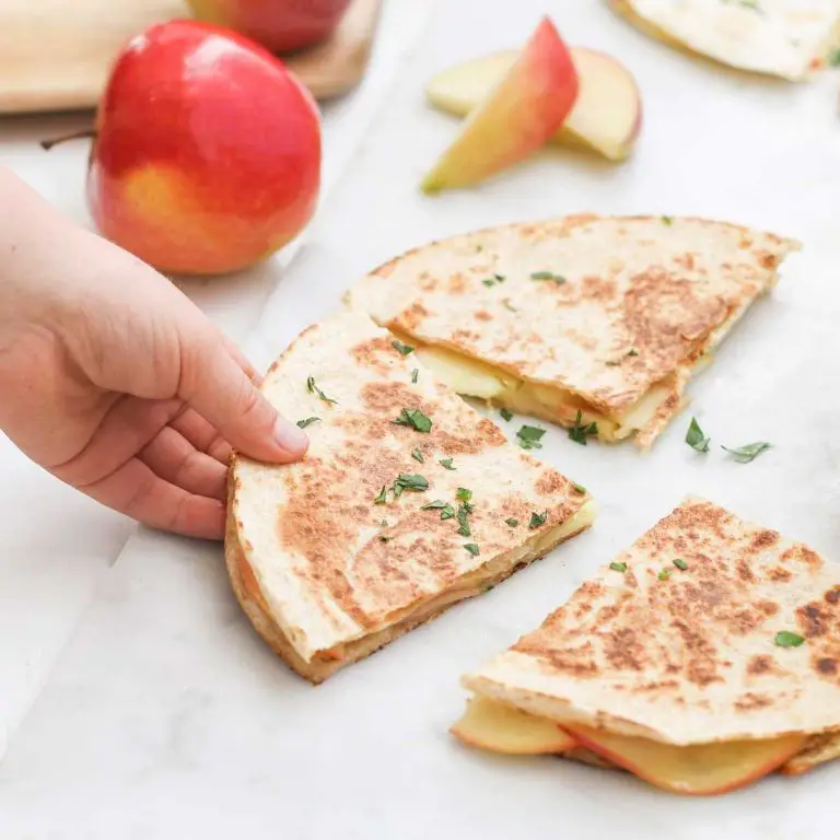 Babybel Cheese and Apple Quesadillas