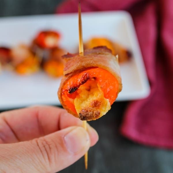 Babybel Cheese and Bacon Wraps
