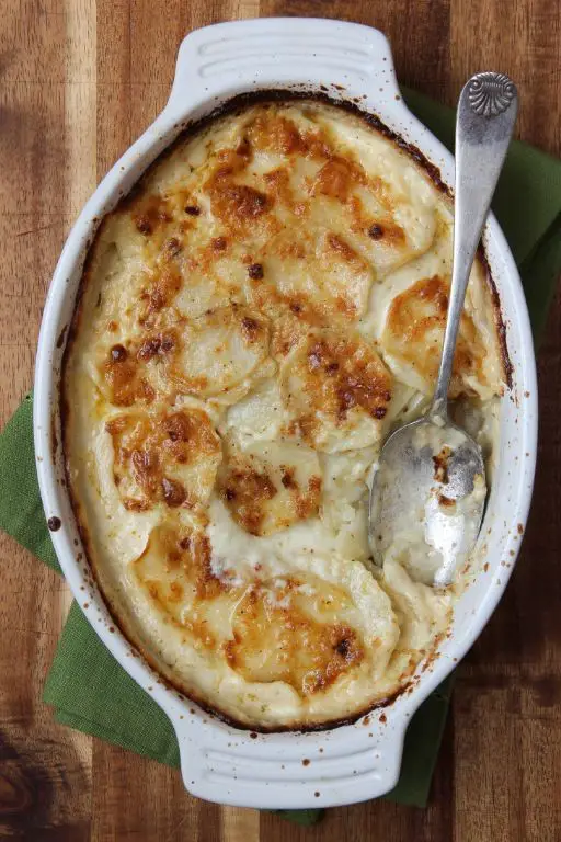 Babybel Cheese and Potato Gratin