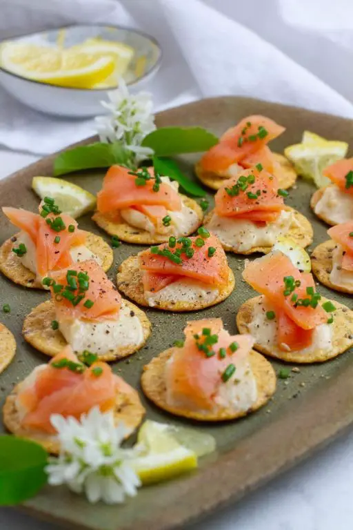 Babybel Cheese and Smoked Salmon Canapés
