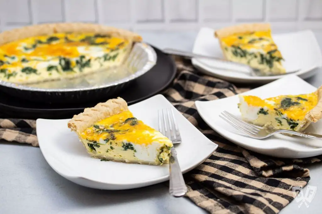 Babybel Cheese and Spinach Quiche